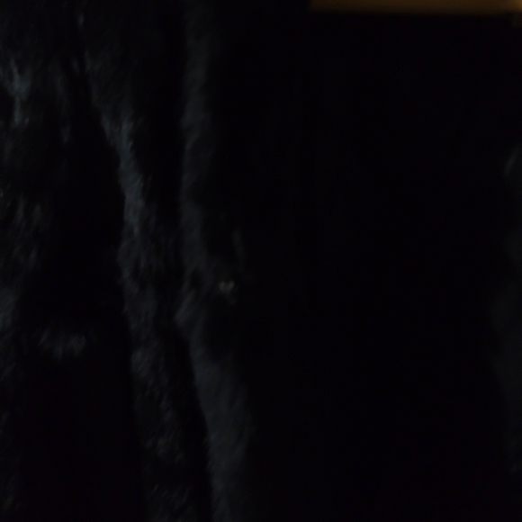 Black rabbit fur coat - Picture 4 of 5